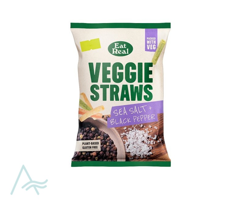 EAT REAL VEGGIE STRAWS SEA SALT 95G